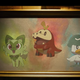 The new starters for Pokémon Violet & Scarlet, Sprigatito, Fuecoco and Quaxly.